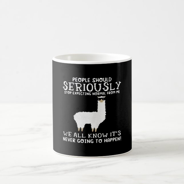 Llama Gift| Människor bör allvarligt Kaffemugg (Center)