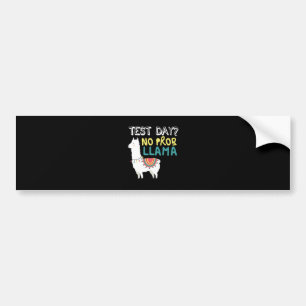 Llama Gift Provningsdag ProbLlama Funny Costume Bildekal