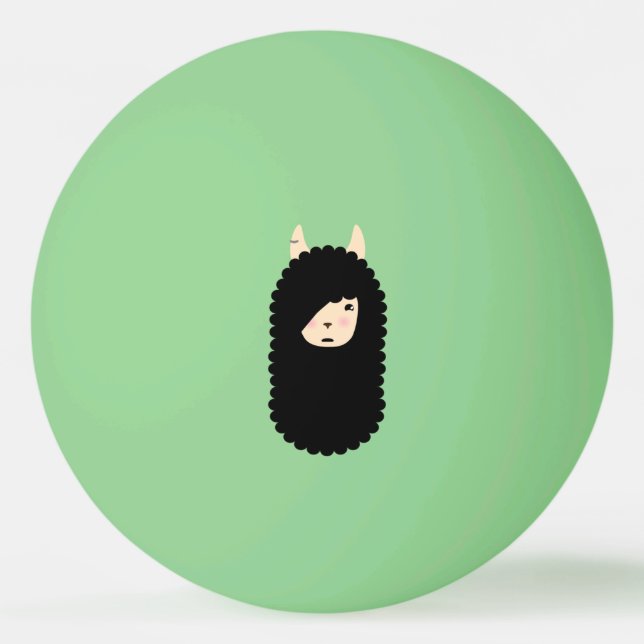 Llama gotiska Emoji Pingisboll (Framsidan)