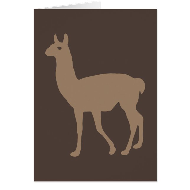 Llama Hälsningskort (Framsidan)