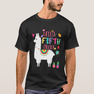 Llama Hej Femte Klass 2021 2022 Team 5Klass T Shirt