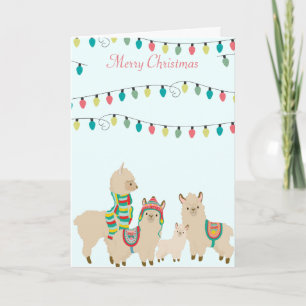 Llama Herd jul Helgkort