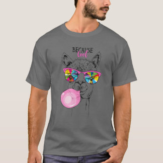 Llama i ett regnbågglass, Rosa Bubble Gum T Shirt