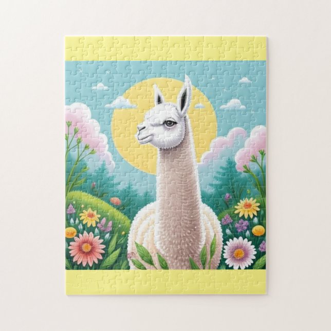 Llama i Garden Pussel (Vertikal)