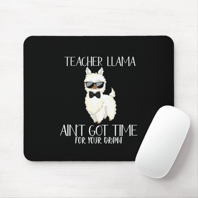 Llama - Ingen tid för Drama Funny Educator Musmatta (Med mus)
