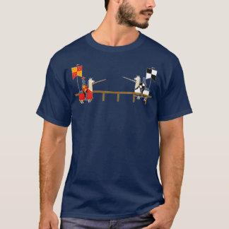 Llama Jousting Funny Medieval Knight Lance T Shirt
