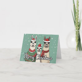 Llama jul helgkort