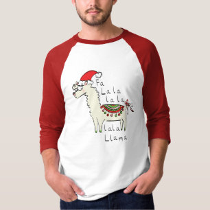 Llama jul Kids Cute Funny T Shirt