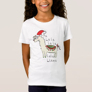 Llama jul Kids Cute Funny T Shirt