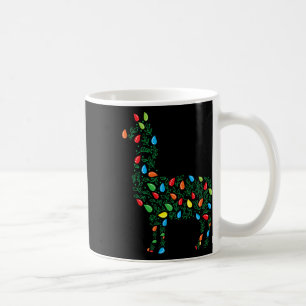 Llama jul Ljus Sturdy Animals Älskare Alpaca Kaffemugg