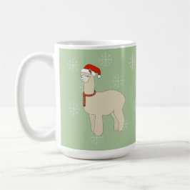 Llama jul Snöflingor Kaffemugg