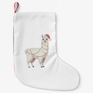 Llama julbelysning robusta djur älskare alpaca liten julstrumpa