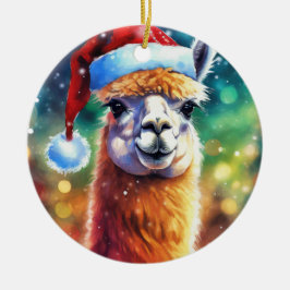 Llama Julgransprydnad Keramik