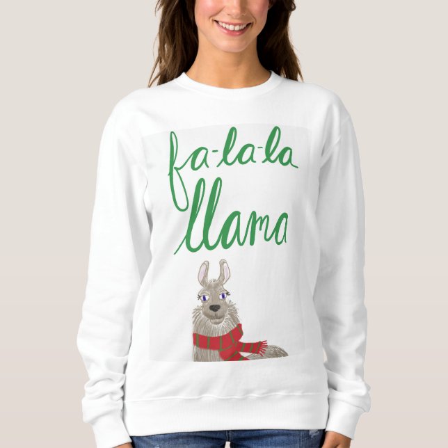 Llama Julsötare Tee Shirt (Framsida)