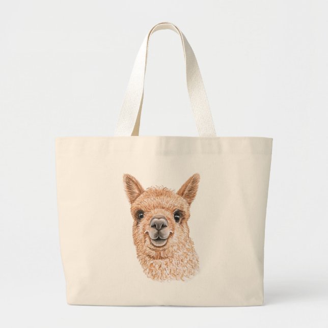 Llama Jumbo Tote Tygkasse (Framsidan)
