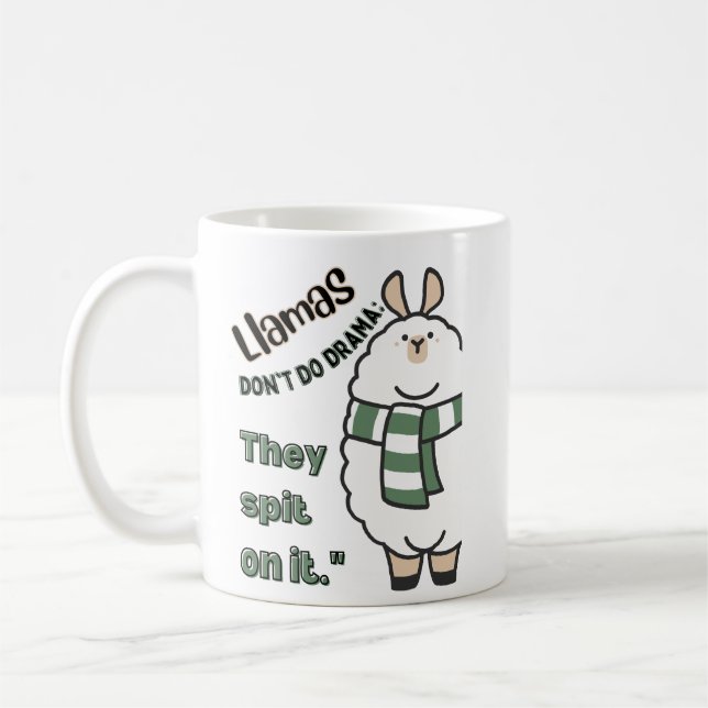llama kaffemugg (Vänster)