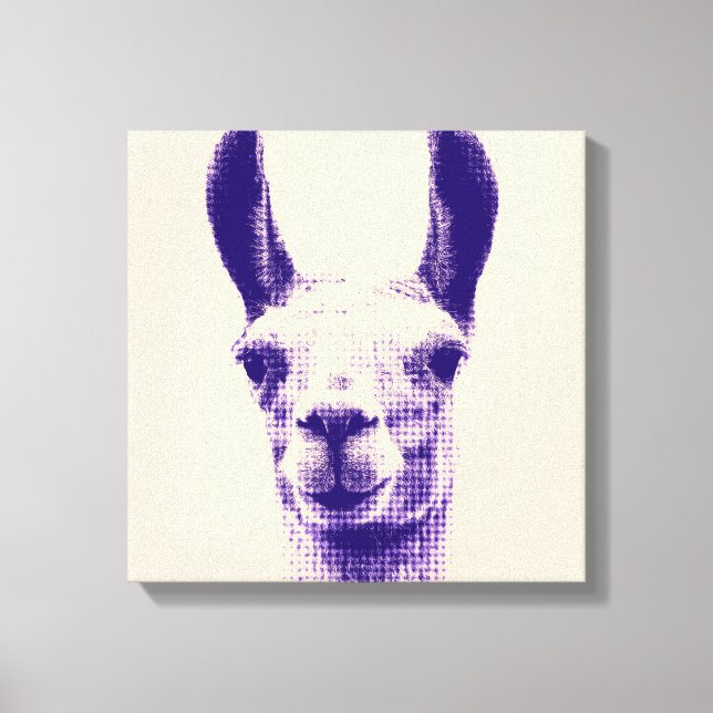 Llama Kanvastryck (Framsida)