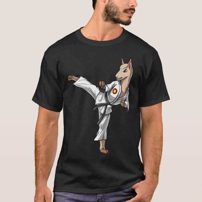 Llama Karate T Shirt (Framsida)
