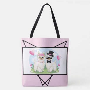 Llama Kärlek Cute Llama par tote Bag Tygkasse