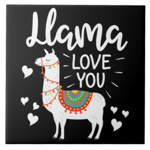 Llama Kärlek, du ger till honom hennes Alpaca Vale Kakelplatta