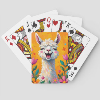 Llama Kärlek i Bloom Casinokort
