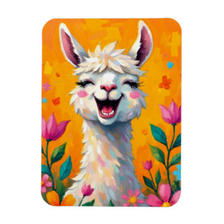 Llama Kärlek i Bloom Magnet