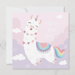 Llama Kärlek Julkort