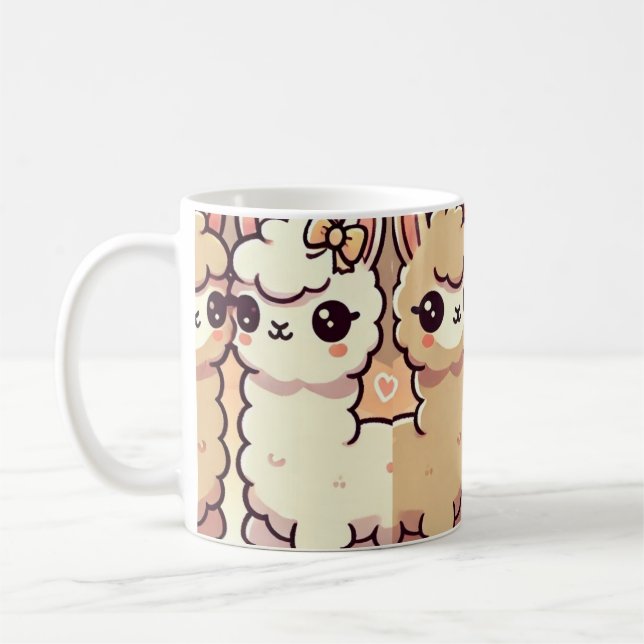 Llama Kärlek Kaffemugg (Vänster)