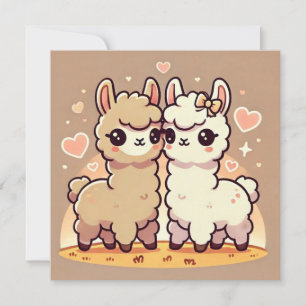 Llama Kärlekskort Julkort