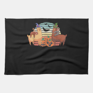 Llama | Kawaii Llama Halloween Sunset Sloth Gift Kökshandduk