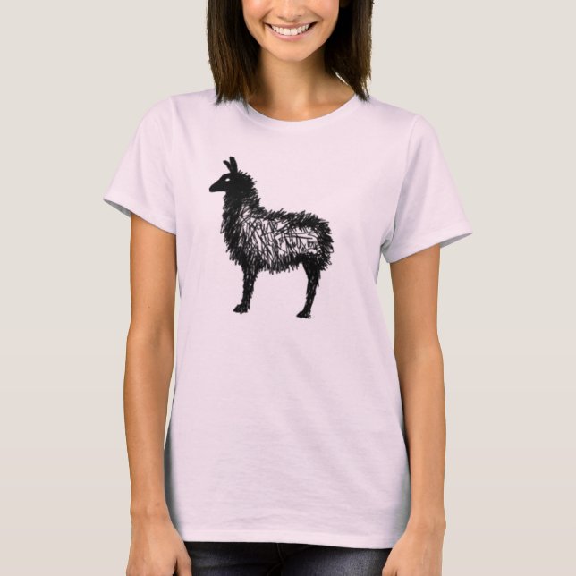 LLAMA LAND av Rhonda T Shirt (Framsida)