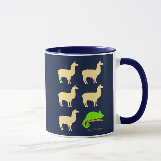 Llama Llama Llama Llama Llama Chameleon Mugg (Höger)
