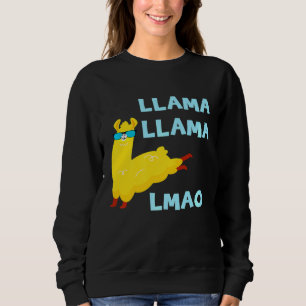 Llama Llama LMAO Jumping Alpaca Coola Sunglass T Shirt