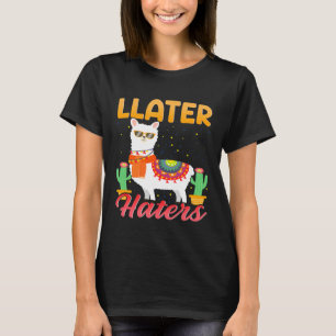 Llama Llater Haters Llama Älskare Manar Women Girl T Shirt