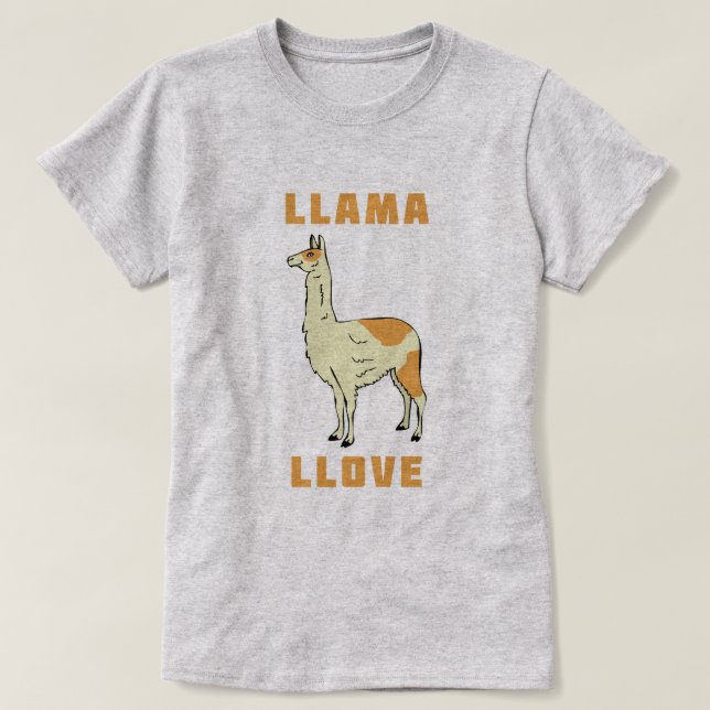 Llama Llove T-shirt (Design framsida)