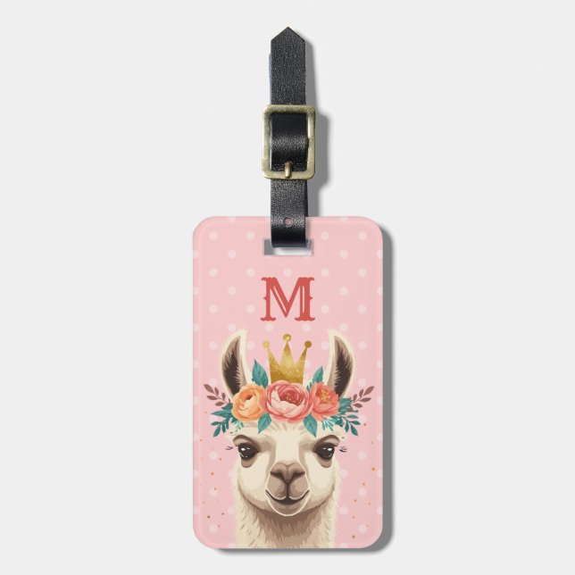 Llama Luggage Tags Bagagebricka (Vertikal Framsida)