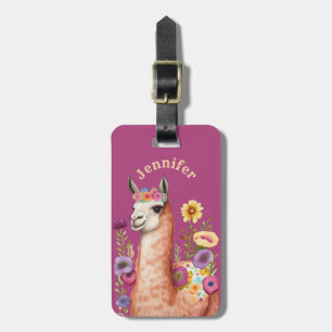 Llama Luggage Tags Bagagebricka