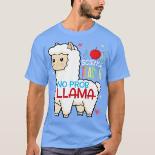 Llama Lycklig Back to school Day Science Teacher n T Shirt