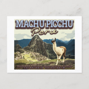 LLAMA - MACHU PICCHU PERU VYKORT