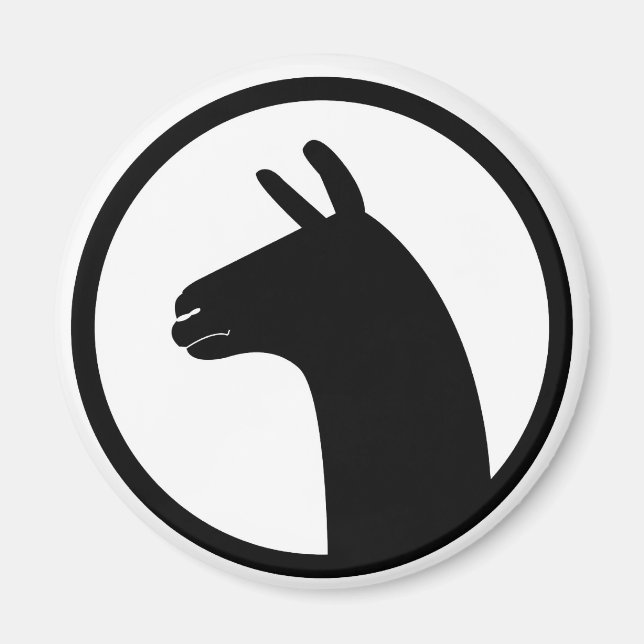 Llama Magnet - Utjämna (Framsidan)