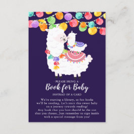 Llama Mamma Baby Shower Bok för Baby Card Tilläggskort