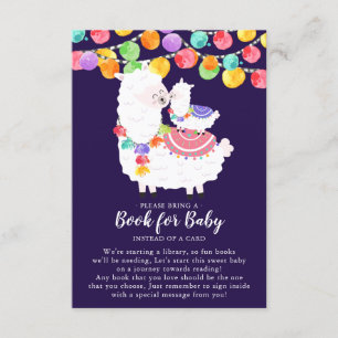 Llama Mamma Baby Shower Bok för Baby Card Tilläggskort