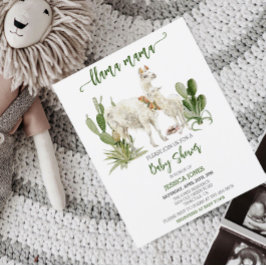 Llama Mamma Baby Shower Budget Fiesta Cactus