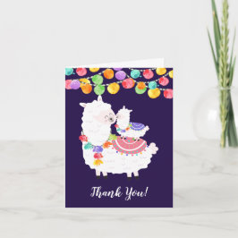 Llama Mamma Baby Shower Tackkort