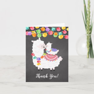 Llama Mamma Baby Shower Tackkort