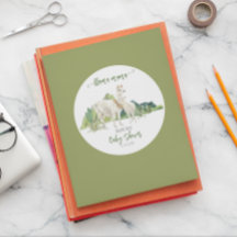 Llama Mamma Baby Shower Watercolor