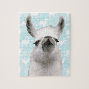 Llama Mamma Dream Clouds Aztec Geometric Abstrakt Pussel