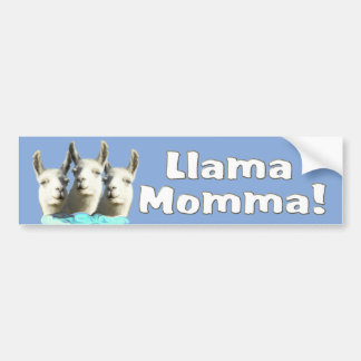 Llama Mamma Krockklistermärke Bildekal