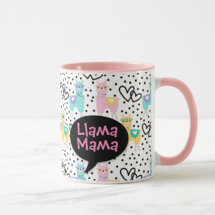 Llama Mamma, Mugg, Mors dag, Gift Mugg