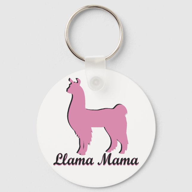 Llama Mamma Nyckelring (Framsida)